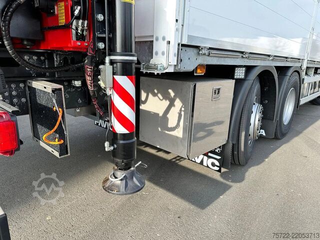 Ladepritsche Scania R560 6x2-4 BL Baustoff-Pritsche FASSI 2.24