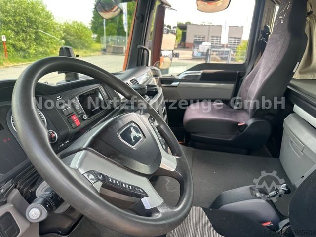 Roll-off tipper truck MAN TGS 18.500 Abroller HIAB XR72 CITY Navi LGS