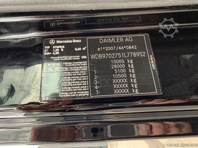 Vacuum tank truck MERCEDES-BENZ Atego 1524 4x2 Hvidtved Larsen Cityline 206