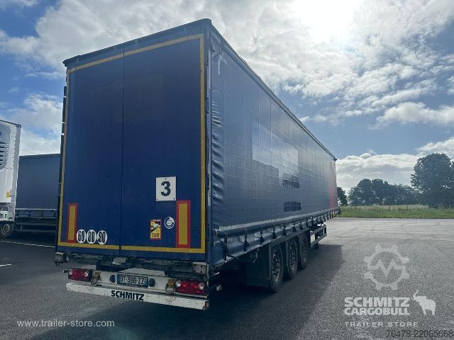 Open semitrailer with tarp Schmitz Cargobull Curtainsider Mega
