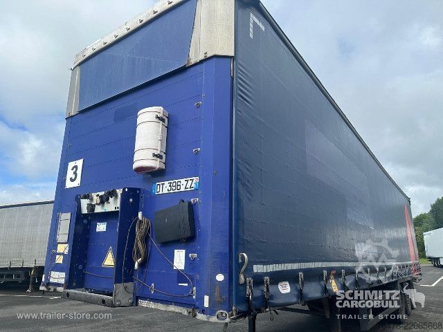 Open semitrailer with tarp Schmitz Cargobull Curtainsider Mega