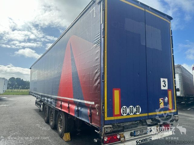 Open semitrailer with tarp Schmitz Cargobull Curtainsider Mega