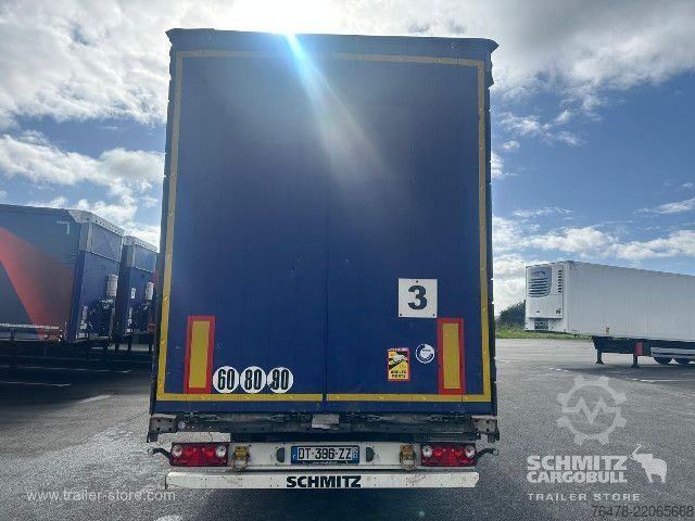 Open semitrailer with tarp Schmitz Cargobull Curtainsider Mega