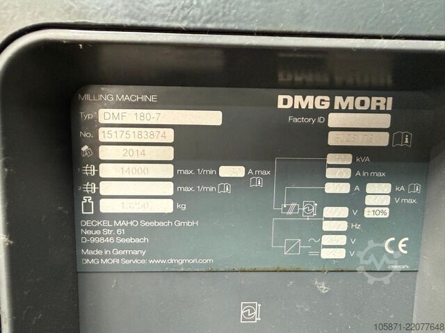 Universal machining center DMG MORI DMF 180-7