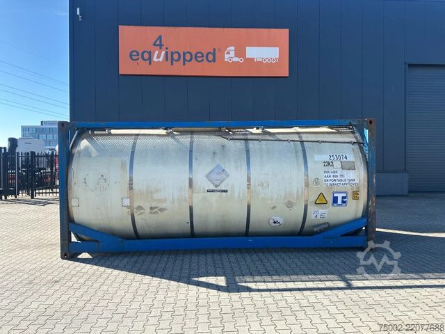 Tankcontainer CIMC 20FT ISO 25.01L / UN T11 / 5Y+CSC-TEST: 05/2027