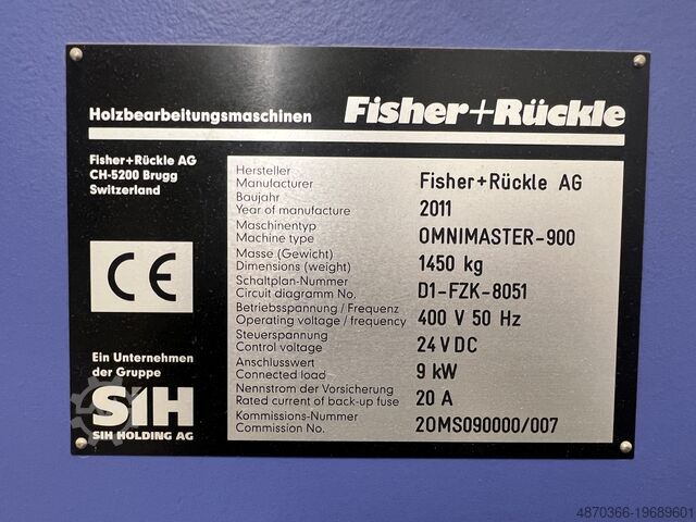 Veneer gluing machine Fisher+Rückle AG Omnimaster-900