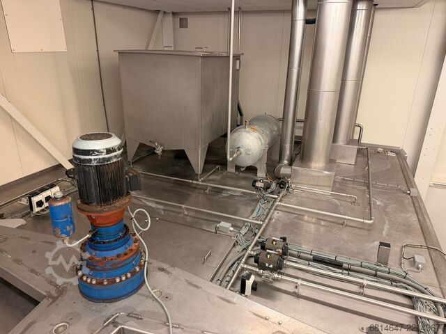 Complete frying line with spiral freezer GEA / Advanced / Abroe 