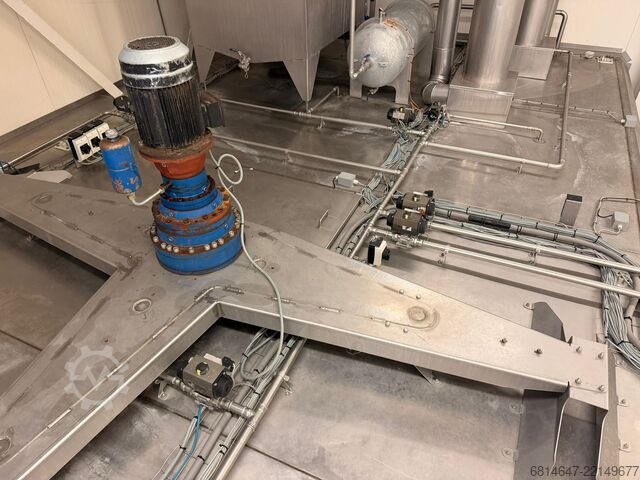 Complete frying line with spiral freezer GEA / Advanced / Abroe 