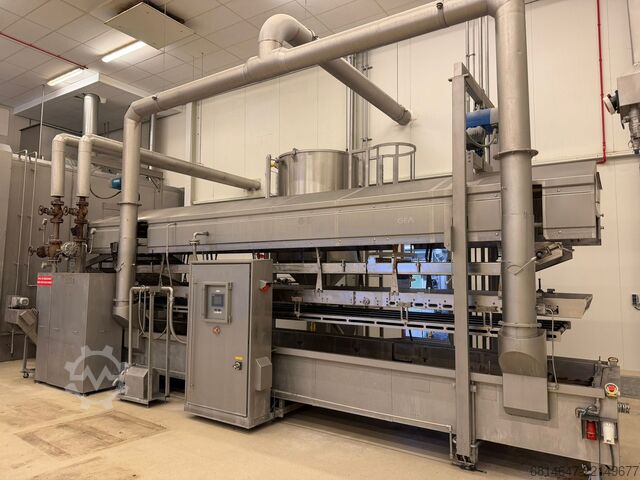 Complete frying line with spiral freezer GEA / Advanced / Abroe 