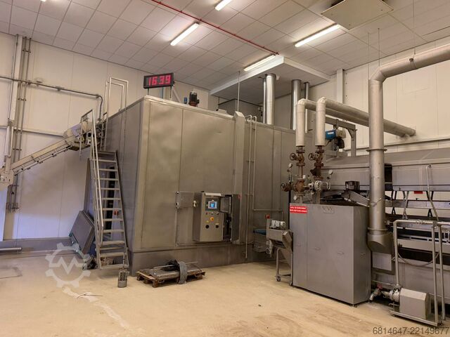 Complete frying line with spiral freezer GEA / Advanced / Abroe 