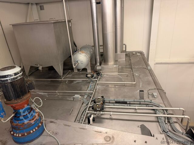 Complete frying line with spiral freezer GEA / Advanced / Abroe 