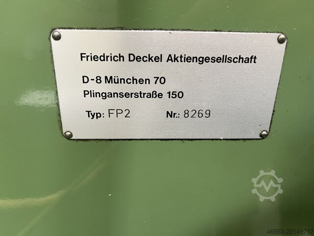 Universal milling machine + digital readout Deckel FP2