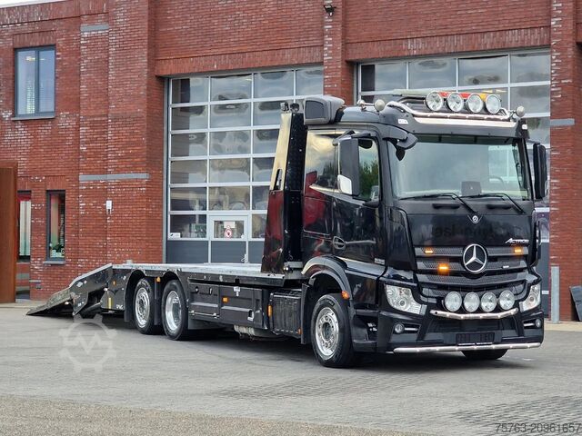 Car carrier van Mercedes-Benz Actros 2553 6x2 - Flabad hydraulic ramps/extens...