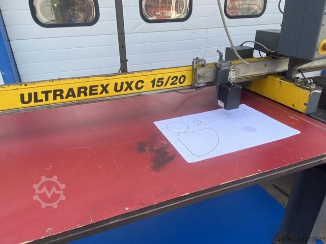 Brennschneidmaschine mit fotooptischer Nachlaufsteuerung, Fotooptische Brennmaschine, Brennschneidan ESAB ULTRAREX UXC 15/20