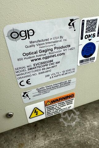 3D coordinate measuring machine OGP Messtechnik Smartscope CNC 500