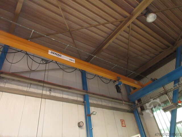 Overhead crane, crane, hall crane, track gauge 14,000 mm ABUS Hallenkran Brückenkran Kran ELV 2t ABUS GM Kettenzug 2000Kg Spur 14m