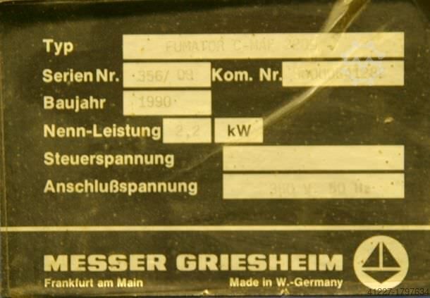 Mobile welding fume filters Messer Griesheim Fumator