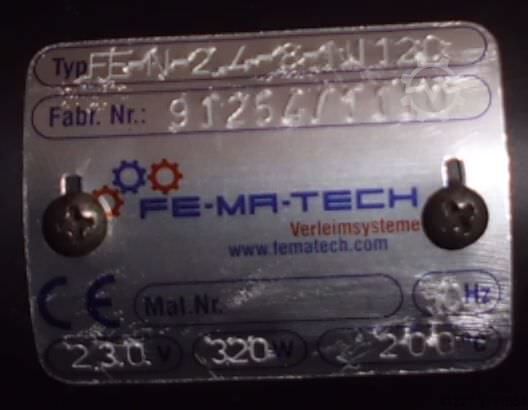 Heating hose Fematech FE-N-2.4-8-1U120