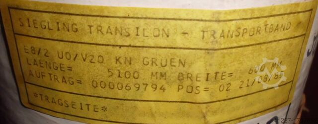 Förderbandgurt Breite 600 mm Siegling 600/5100 mm