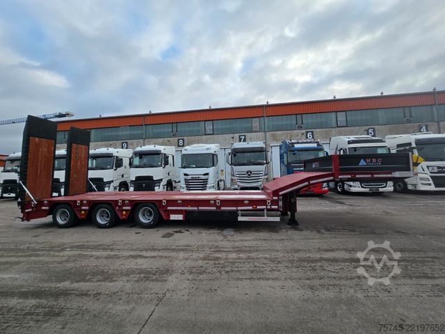 Low loader semitrailer  GVN * 3GVN * LENK-& LIFTACHSE*HYDR. RAMPEN * NEU