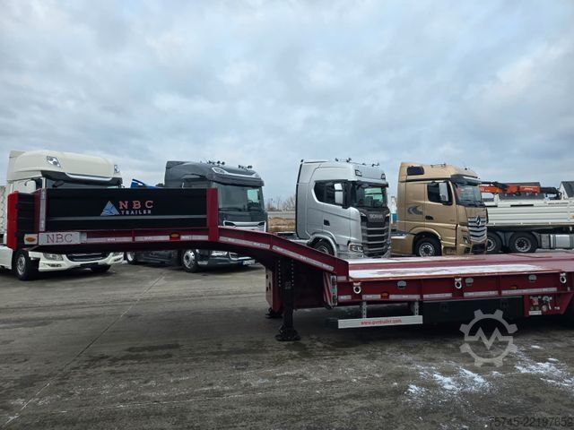 Low loader semitrailer  GVN * 3GVN * LENK-& LIFTACHSE*HYDR. RAMPEN * NEU