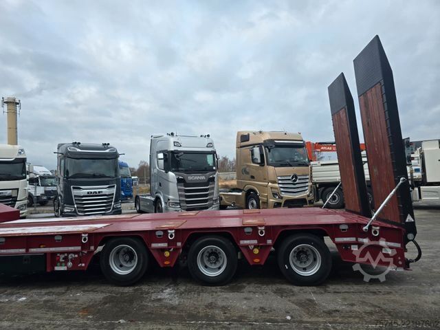 Low loader semitrailer  GVN * 3GVN * LENK-& LIFTACHSE*HYDR. RAMPEN * NEU