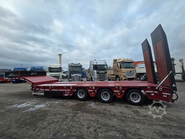Low loader semitrailer  GVN * 3GVN * LENK-& LIFTACHSE*HYDR. RAMPEN * NEU
