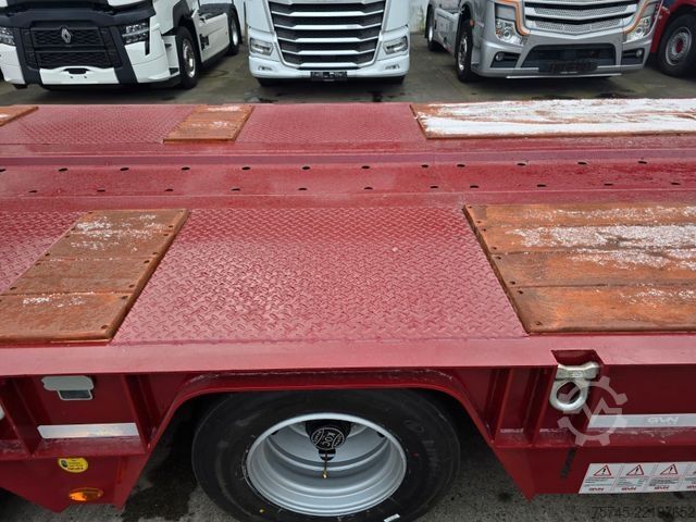 Low loader semitrailer  GVN * 3GVN * LENK-& LIFTACHSE*HYDR. RAMPEN * NEU