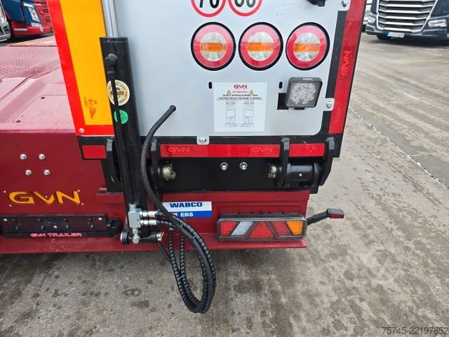 Low loader semitrailer  GVN * 3GVN * LENK-& LIFTACHSE*HYDR. RAMPEN * NEU