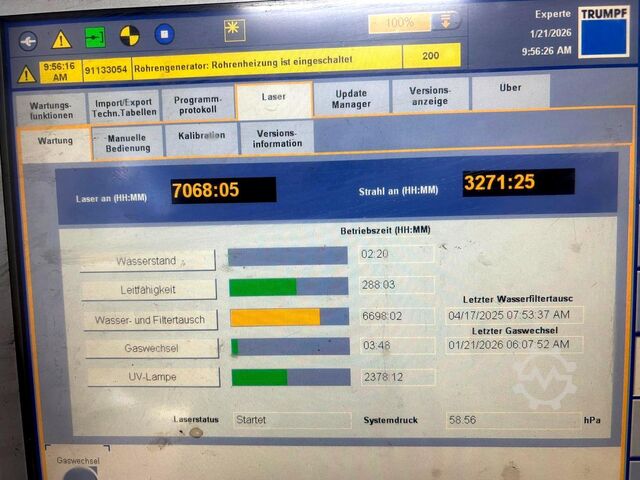 Laser cutting machine Trumpf TruLaser 1030