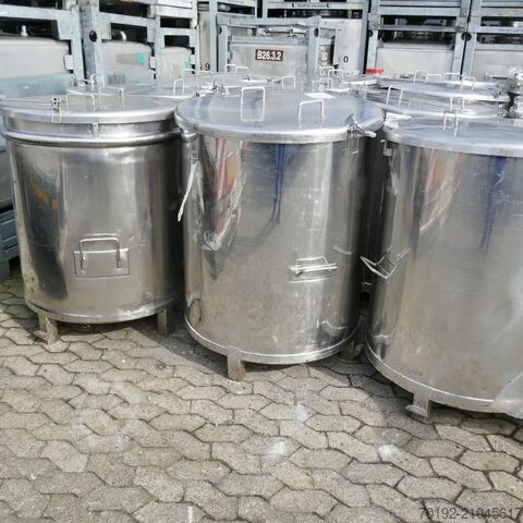 500 liter tank made of V2A stainless steel  9544
