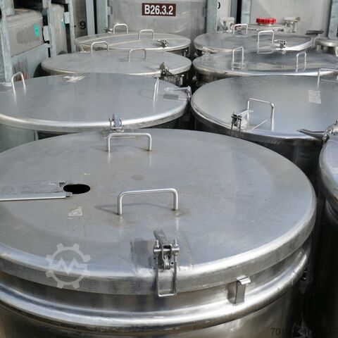 500 liter tank made of V2A stainless steel  9544