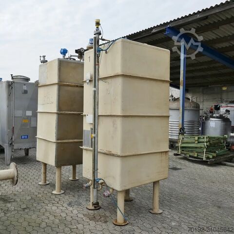 2500 liter rectangular tank made of V2A stainless steel  9528