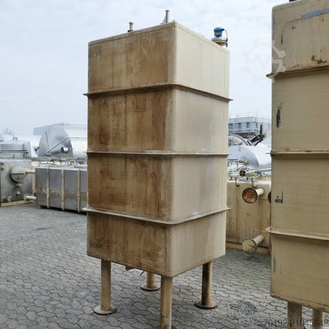 2500 liter rectangular tank made of V2A stainless steel 9528
