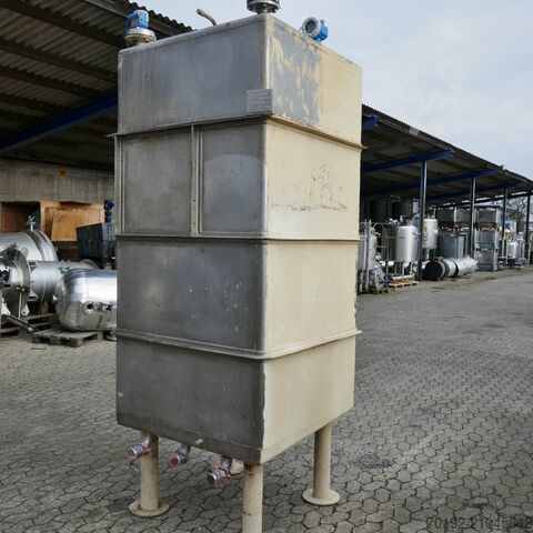 2500 liter rectangular tank made of V2A stainless steel  9528