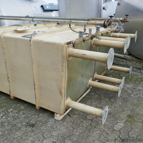2500 liter rectangular tank made of V2A stainless steel  9528