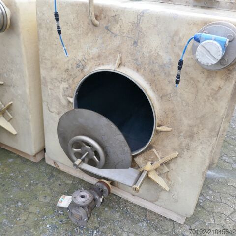 2500 liter rectangular tank made of V2A stainless steel  9528