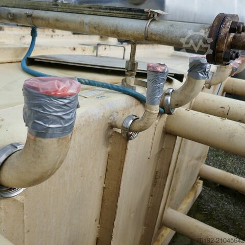 2500 liter rectangular tank made of V2A stainless steel  9528