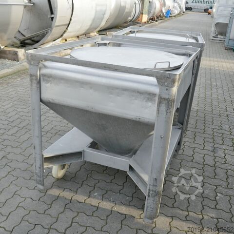 570 Liter fahrbarer Schüttgutcontainer aus V2A UCON 9517