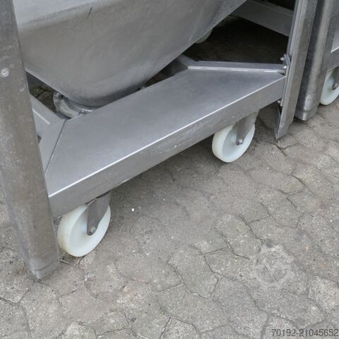 570 Liter fahrbarer Schüttgutcontainer aus V2A UCON 9517
