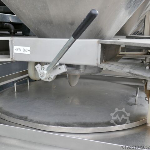 570 Liter fahrbarer Schüttgutcontainer aus V2A UCON 9517