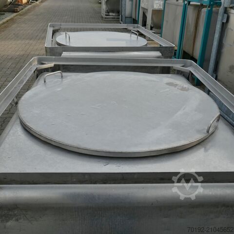 570 Liter fahrbarer Schüttgutcontainer aus V2A UCON 9517