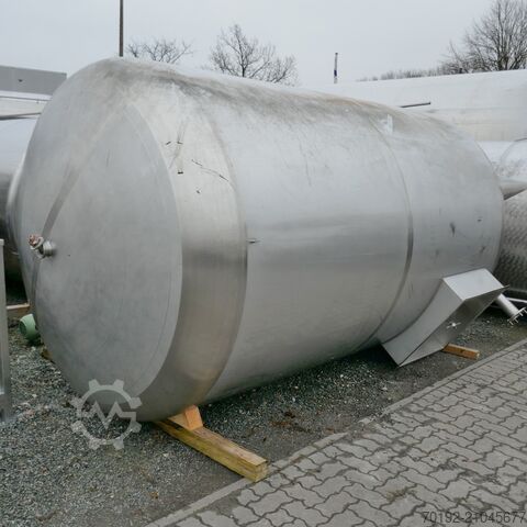 11,800 liter food-grade storage tank made of V2A (stainless steel).  9512