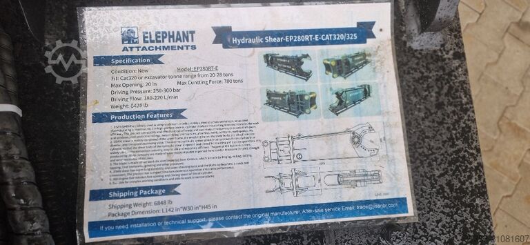 Schrottschere für Bagger ab 20 to.,  
