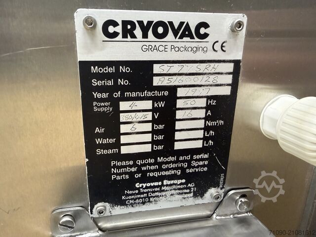 Fleischverarbeitungsmaschine Cryovac VS 90 + ST 77 SRH