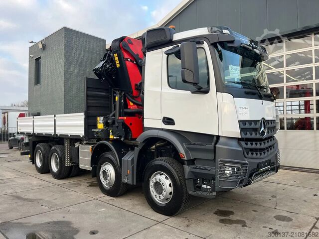 Crane truck Mercedes-Benz Arocs 4140 K 8x4 Crane Truck