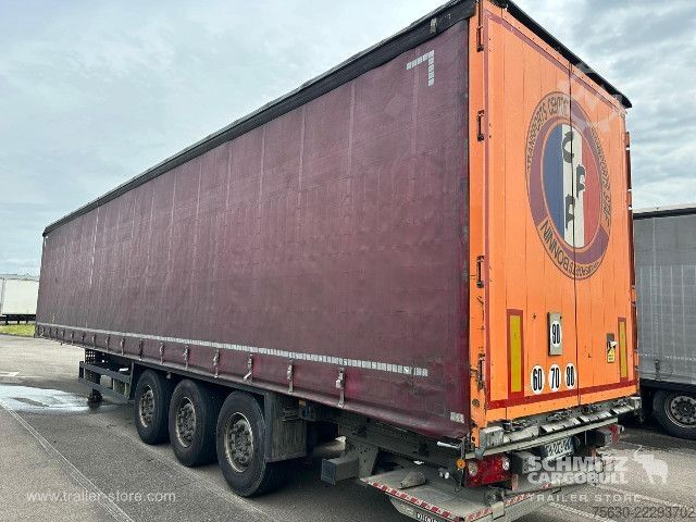 Open semitrailer with tarp Schmitz Cargobull Semitrailer Curtainsider Standard Hayon