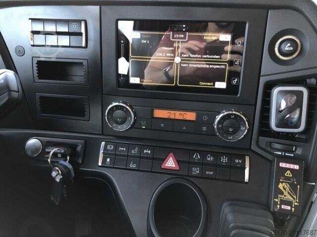 Plattformanhänger Mercedes-Benz Actros 2745 L 6x2 Baustoffpritsche+Kran Retarder