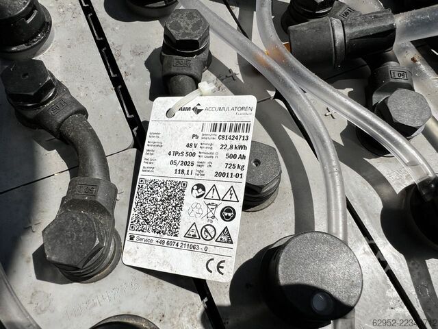 Electric 3-wheel forklift Toyota 8 FBE 15 T / Akku 2025!