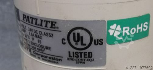 Signalsäule Patlite LU7-02  / 08X27P , 1 Enclosure, 650 mm